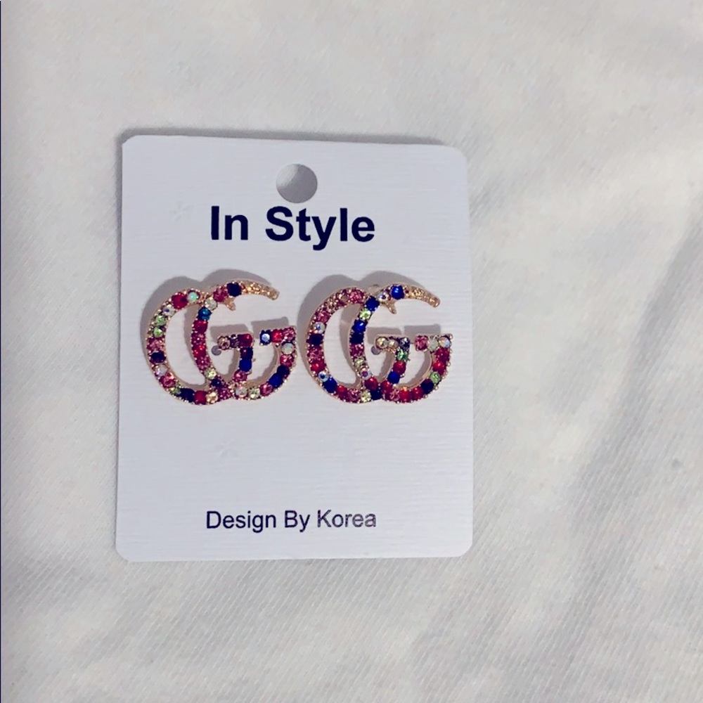 Gold earrings